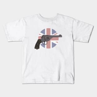 WW2 British Empire Revolver Kids T-Shirt